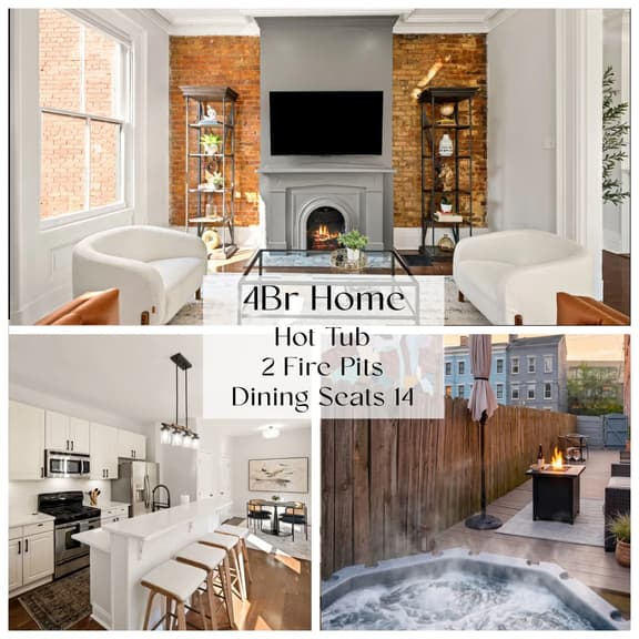 Huge Lux Historic Retreat, Walk to All Downtown